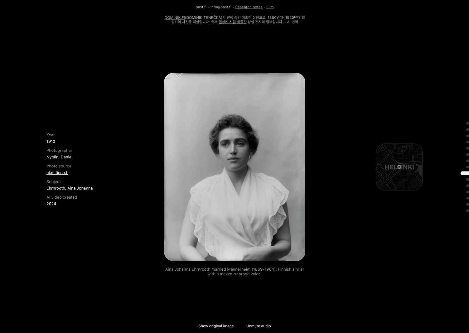 Aina Johanna Ehrnrooth, 1910